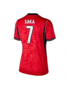 England Bukayo Saka #7 Replika Borta Kläder Dam VM 2026 Kortärmad